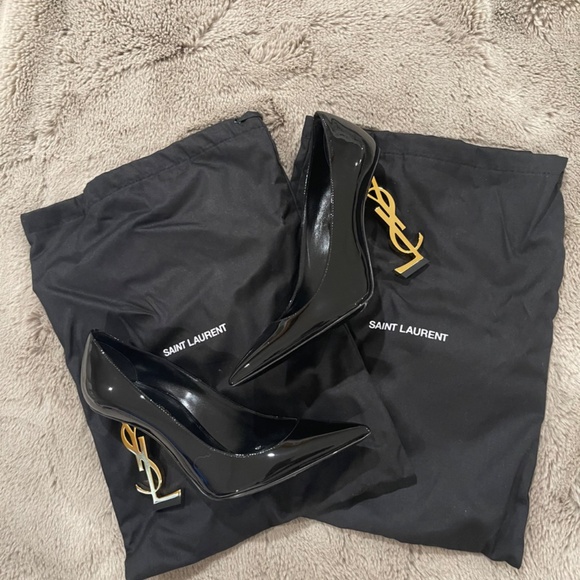 Authentic Saint Laurent 110mm Opyum Patent YSL-Heel Pumps - Picture 9 of 13